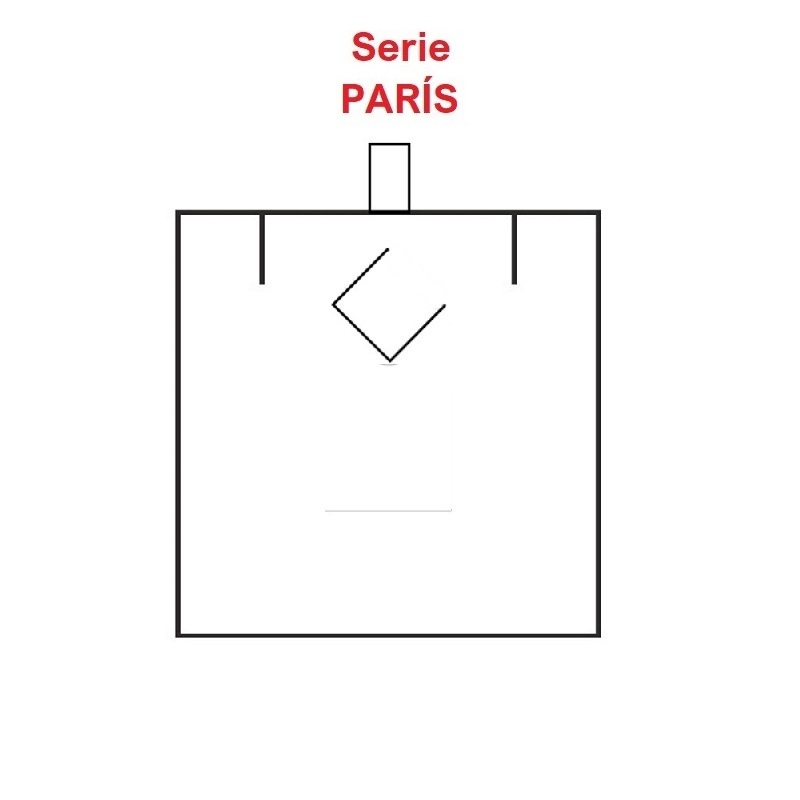 Estuche París Cadena medalla/colgante con gancho